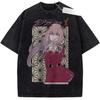 Zero Anime Lover Washed TShirt AllSeason Stylish Wear Plus Size Unisex New Style Couple Tee HighQuality Soft Tshirts