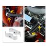 X AUTOHAUX 5pcs AN4 Hose Separator Clamp Fuel Line Connector Silver Tone Fuel Hose Replacement
