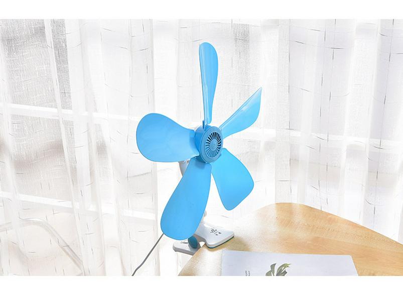 Jiapeng Kompaktowy wentylator stołowy z klipsem - Energooszczędny wentylator letni do akademików i biur