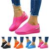 Dames Grote Maat Instappers Casual Half Slingback Schoenen Lichtgewicht Ademend Gebreid Bovenwerk Comfortabele Wandelschoenen voor Dagelijks Gebruik