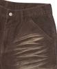 Nomaenyueol Double Knee Corduroy Pants - Washed Brown