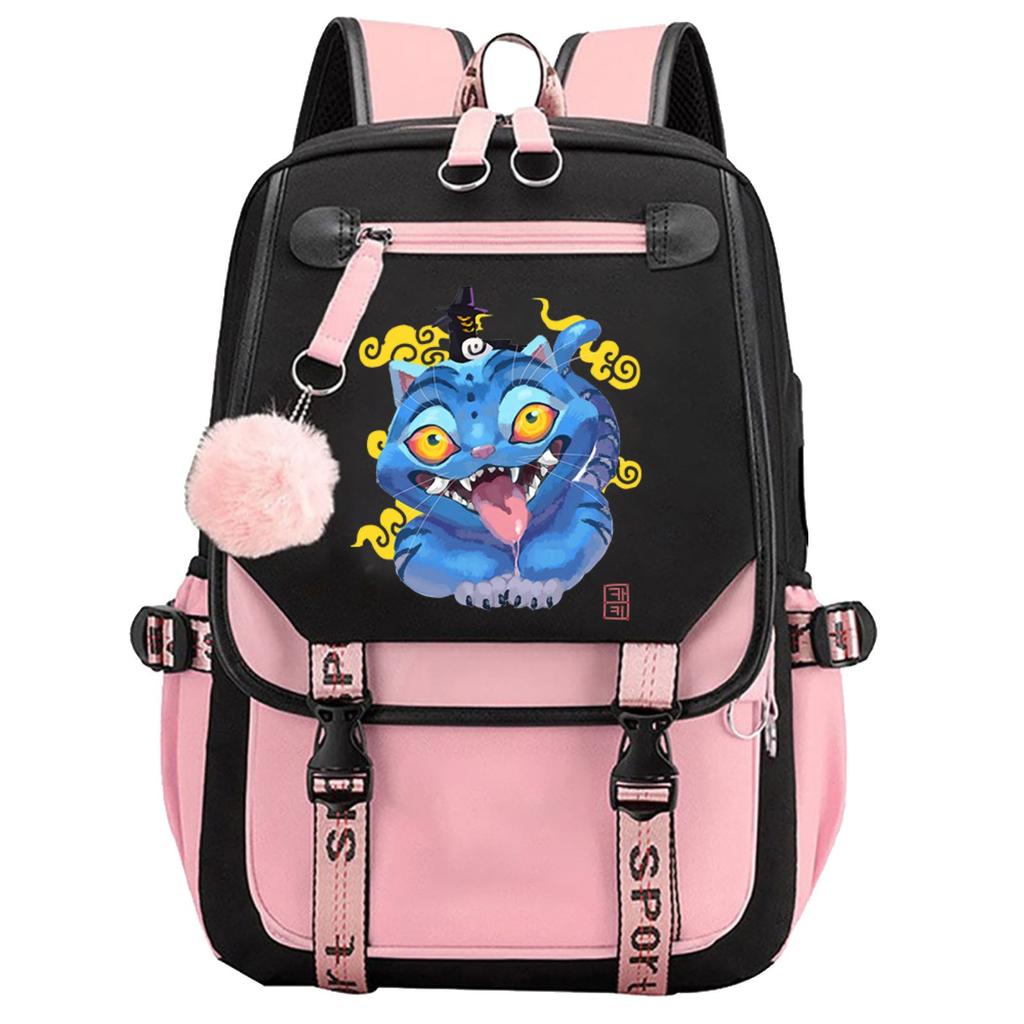 Backpack, Back To School, Cartoon Cute Travel Backpack Print Peripheral Double-shoulder Backpack For Teenagers, Students, Boys And Girls