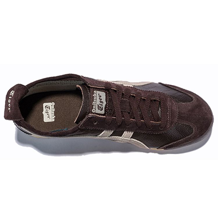 ONITSUKA TIGER Mexico 66 Vintage Coffee Unisex Trampki Brązowe Piórkowo-Szare D2J4L-2912