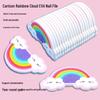 Mini Cartoon Rainbow Cloud Nail File - Double-Sided EVA Beauty Tool for Manicures (Irregular Shape)