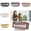 5Pcs Wig Clip with Safety Pin 10-Teeth Hair Extension Snap Clip Heavy Duty Metal Invisible Wig Securing Comb Chunni Dupatta Setting Clip
