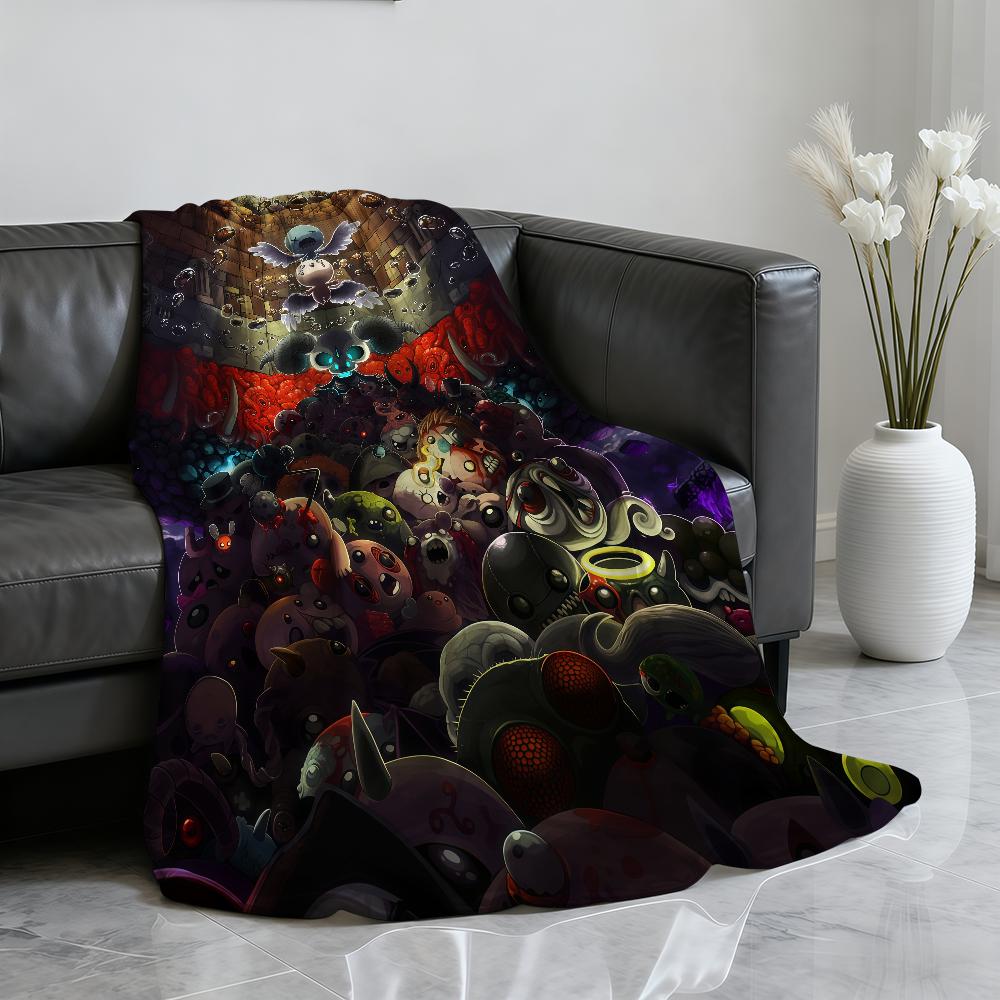 Game T-The B-BindingS of I-IsaaC-C Blanket Soft Throw Blanket for Home Bedroom Bed Sofa Picnic Travel Office Rest Blanket Gift