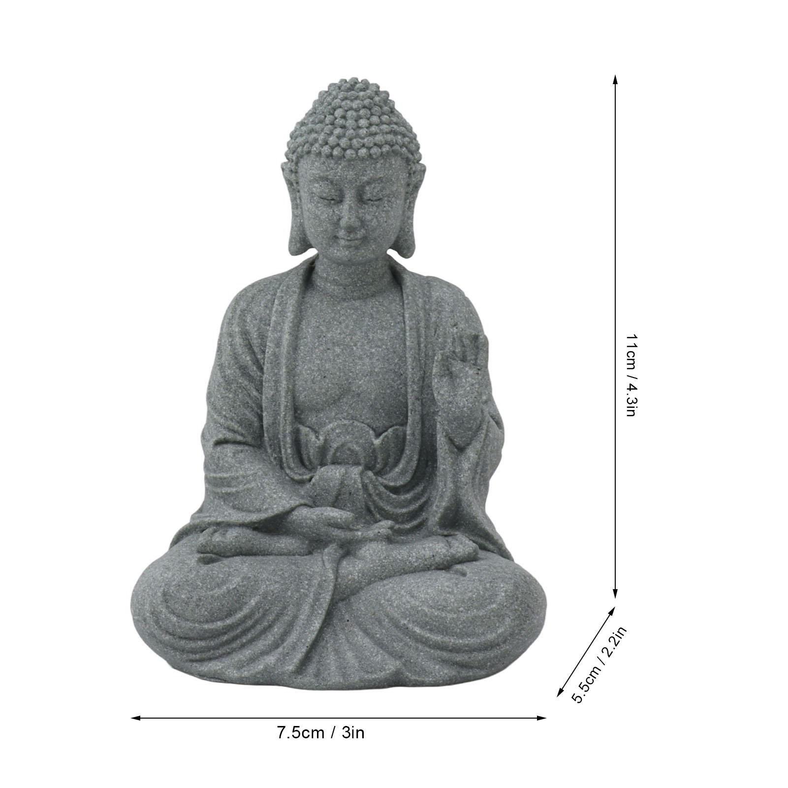 

Украшение статуэтка Будды из зеленого песчаника Буддийская сидящая фигурка Декор для дома, гостиной, комнат для медитации
