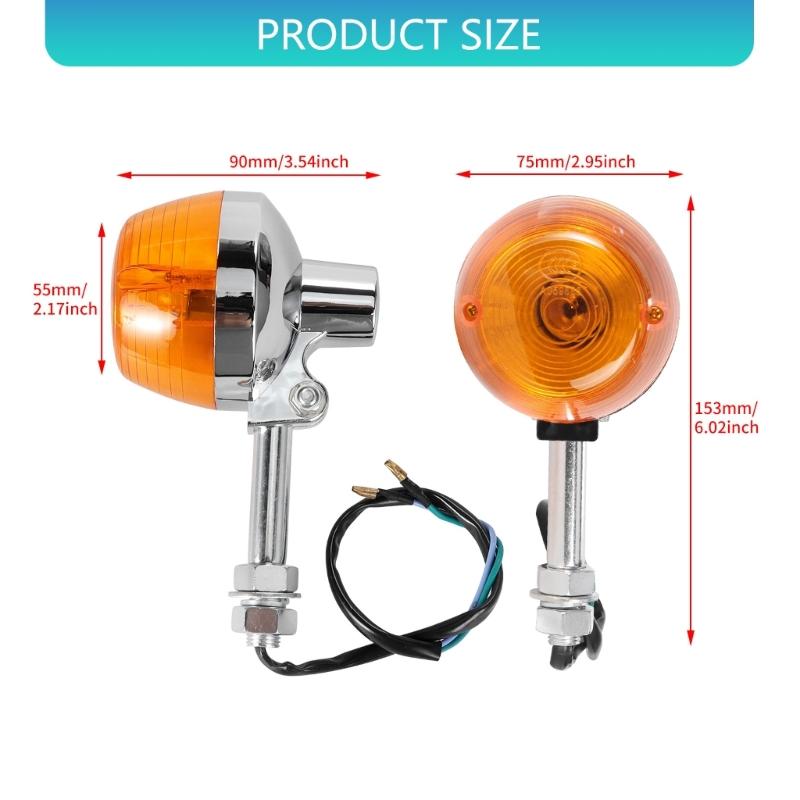 High Visibility Motorcycle Indicator Light for CT90 XL100 Weatherproof Design Quick Mount Modification Accessories