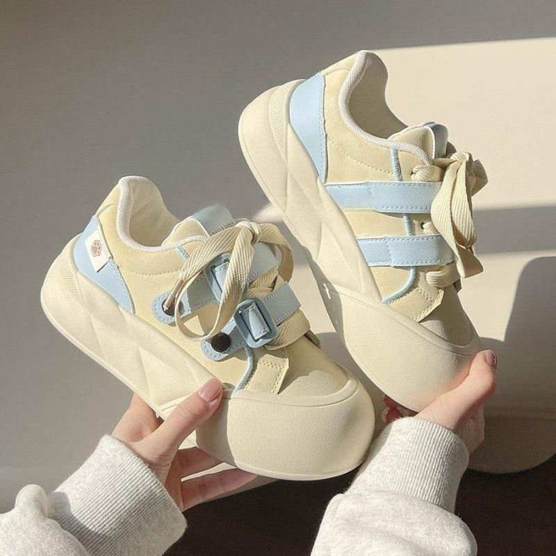 Niche Thick-soled Board Shoes for Women New Bestsellers Versatile Student Shoes Casual Bread Shoes