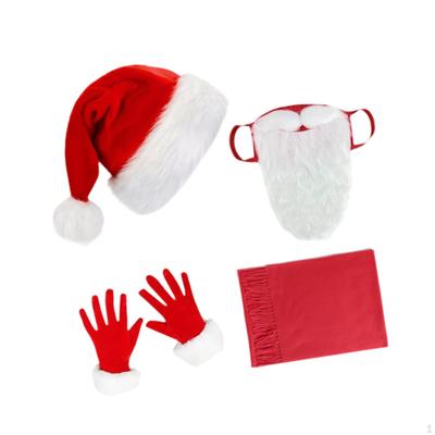 Couvre-barbe de Père Noël Accessoires de costume pour fête de Noël