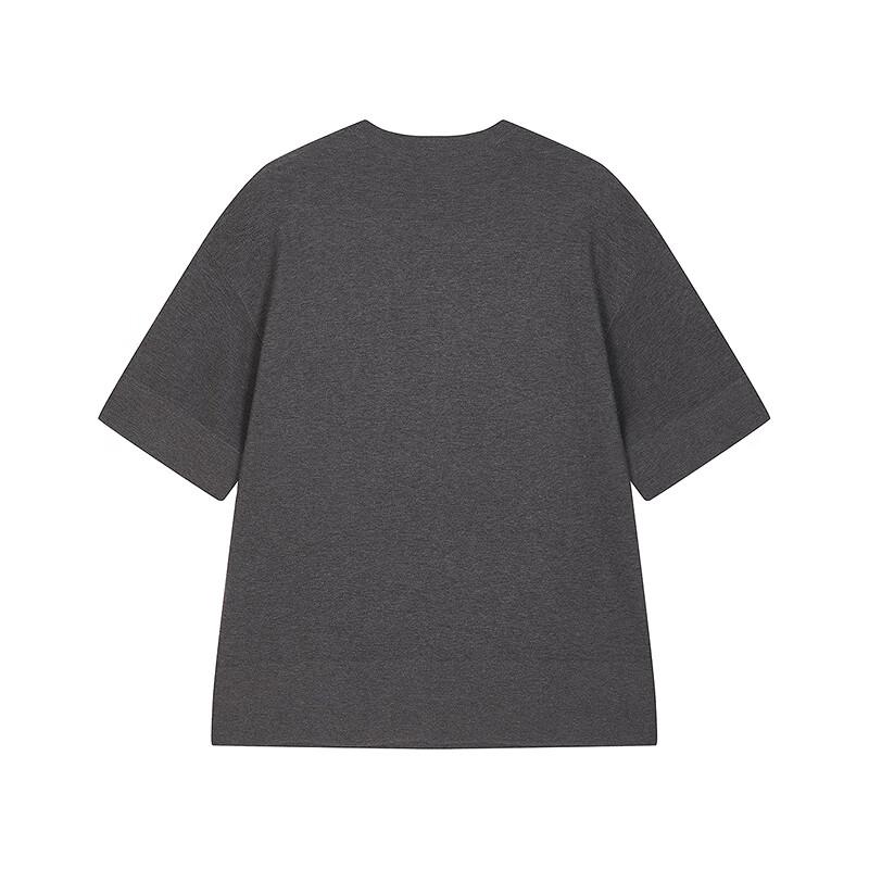 LESS Women's 2025 Summer Round Neck Short Sleeve Knit Top