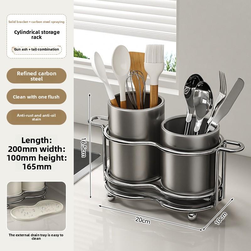 

Подставка-органайзер для кухонных принадлежностей, многофункциональная сушилка для палочек для еды, ложек, ножей