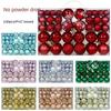 100pcs Plastic Material Christmas Ball 3/4/6cm Size Multi Color Hanging Ornament Waterproof Shatterproof