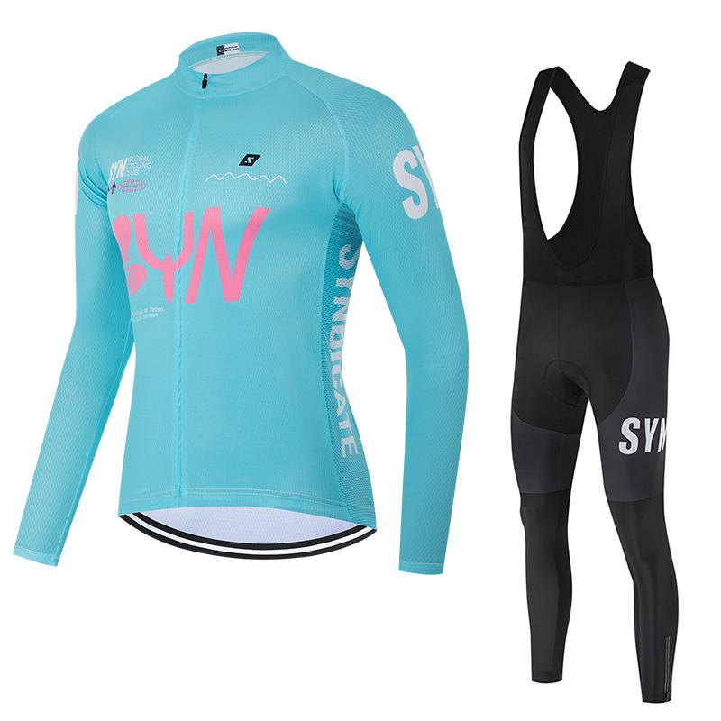 2025 Autumn Long Sleeved Jersey Cycling Suit Set Mountain Bike Breathable Cycling Suit Men's Road Bike Sportswear
