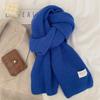 Winter Warm Knitted Wool Soft Scarf Women Solid Color Korean Fashion Style Skinny Autumn Winter Travel Casual Long Scarf New