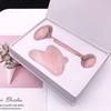 Roller Gua Sha Board Heart Shape Set Jade Roller Facial Massager_Special Gift
