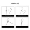 Outdoor Steel Wire Hanging Rope (4mm X 2.1m)