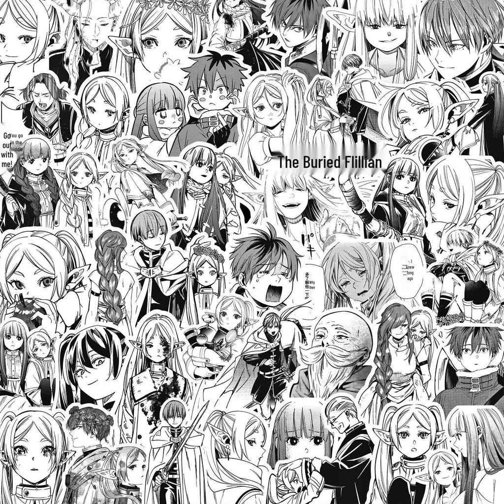 1000 autocollants d'anime noir et blanc: Demon Slayer, One Piece et plus encore pour décorer votre carnet