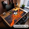 Soccer Theme Custom Mouse Pad Personalized With Name Text Customized Desk Mat For Office Home Decor
