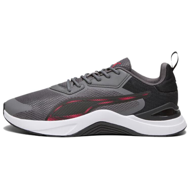 Puma Infusion Comfortable Simple Low-Top Training Shoes Unisex Sneakers Gray Black 377893-12