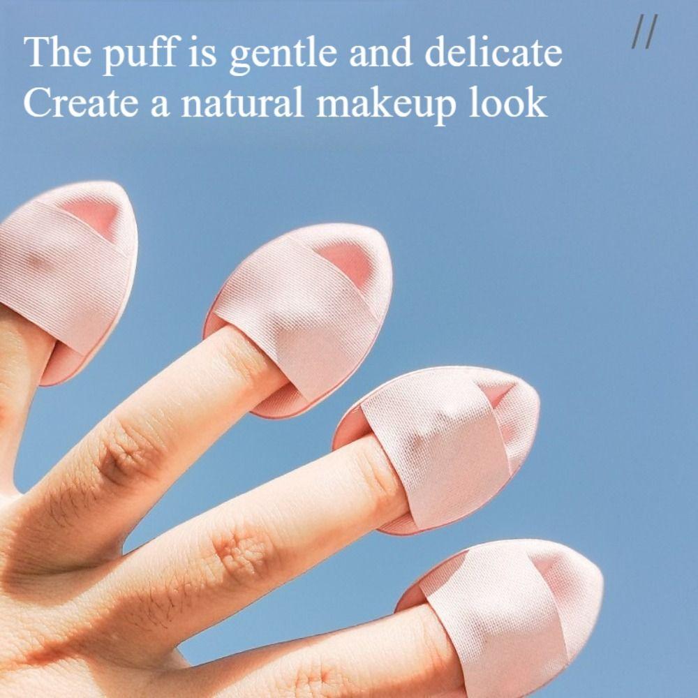 30pcs Dry and Wet Powder Puff Washable Finger Puff Random Makeup Puff  Travel-Friendly
