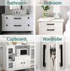 10pcs Black Handles Cabinet Pulls Kitchen Furniture Door Knobs Wardrobe Drawer Pulls Knobs Kitchen Cupboard Handle Hardware