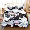 3D Print Ookami Mio Bedding Set Single Twin Full Queen King Size Bed Set Aldult Kid Bedroom Duvetcover Sets Print Kawaii Cartoon