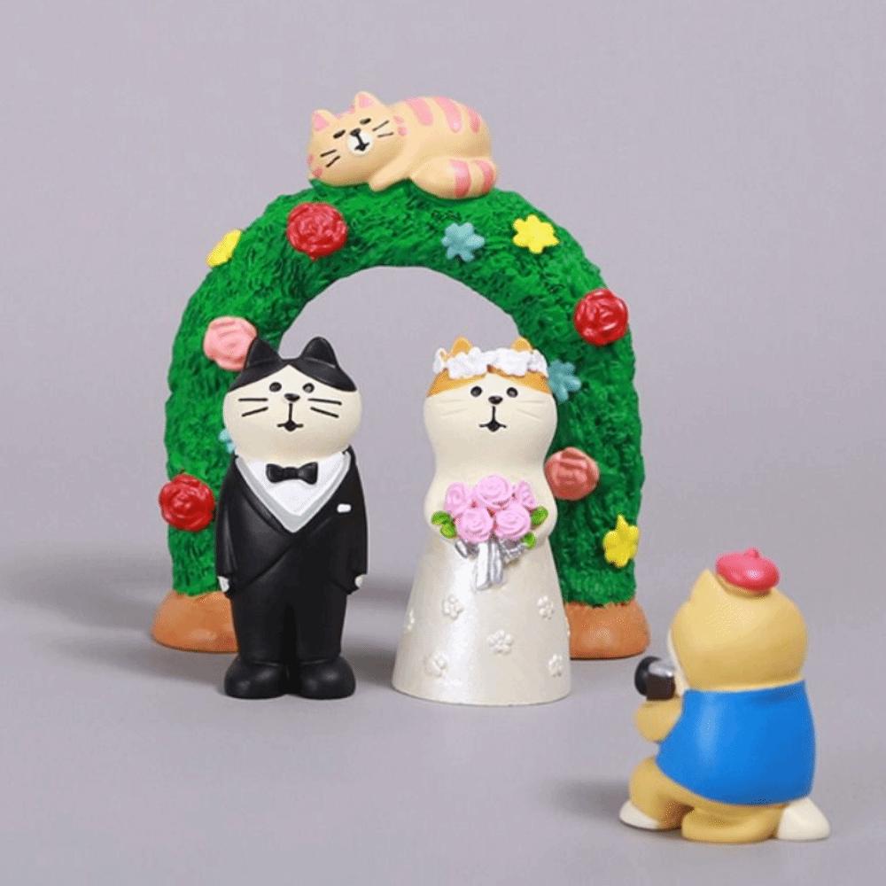 Japanese Style Wedding Ceremony Ornaments DIY Resin Handicraft Ornaments  Cake Decoration