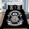 Vik Nordische Germanische Kultur Wolf Keltisch Mystisch Bettbezug Kissenbezug Bettwäsche Set Vollgröße Jungen Mädchen Erwachsene Schlafzimmer Dekoration