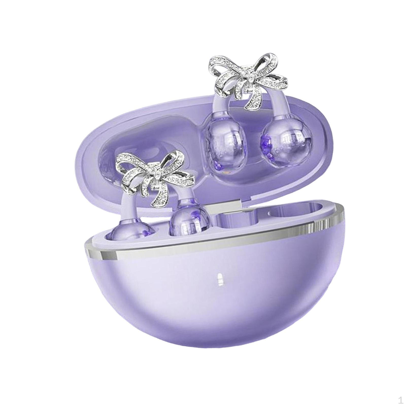 

Клипсы-наушники Наушники с открытым ухом для женщин со съемной серьгой-бантиком Подарок для бега фиолетовый