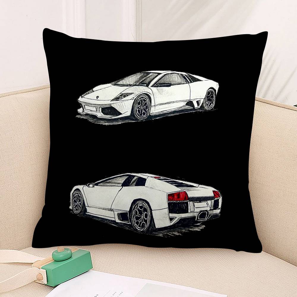 SuperCars-L-LamborghiniS Pillow Case Plush Fabric Soft  Pillowcase Double Sided Print Cushion Cover Household Gifts