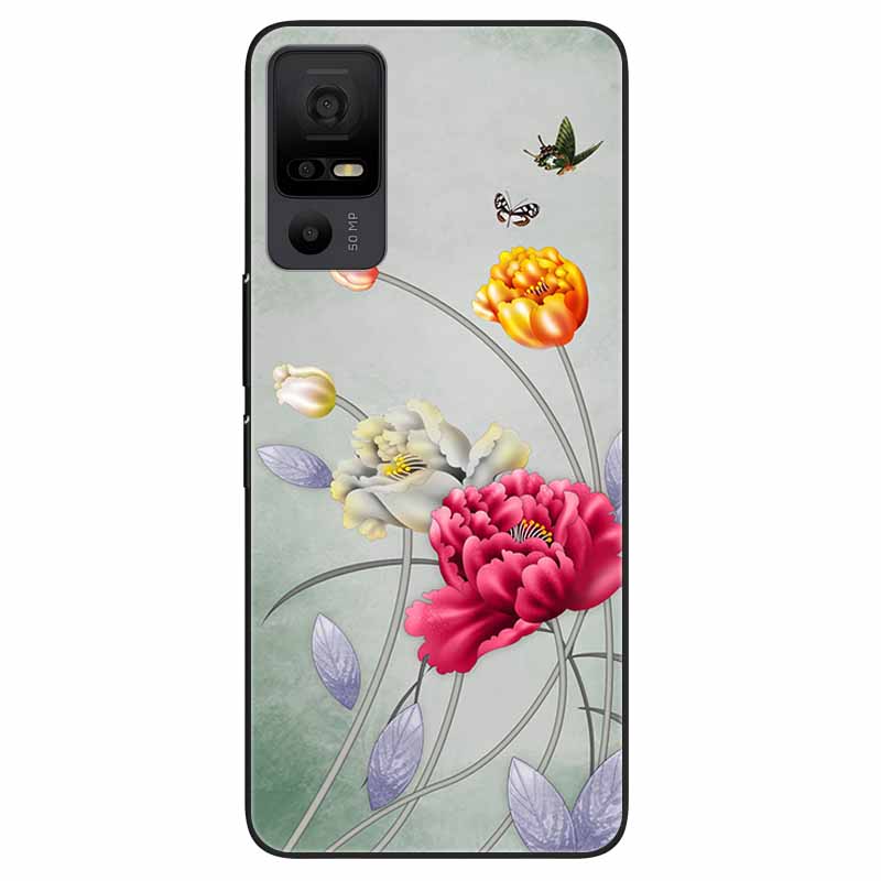Phone Case for TCL 40 NXTpaper 5G Covers Black Bumper Silicone Soft Shell for TCL 40 NxtPaper 5G TPU Coques Lovely Marble Fundas