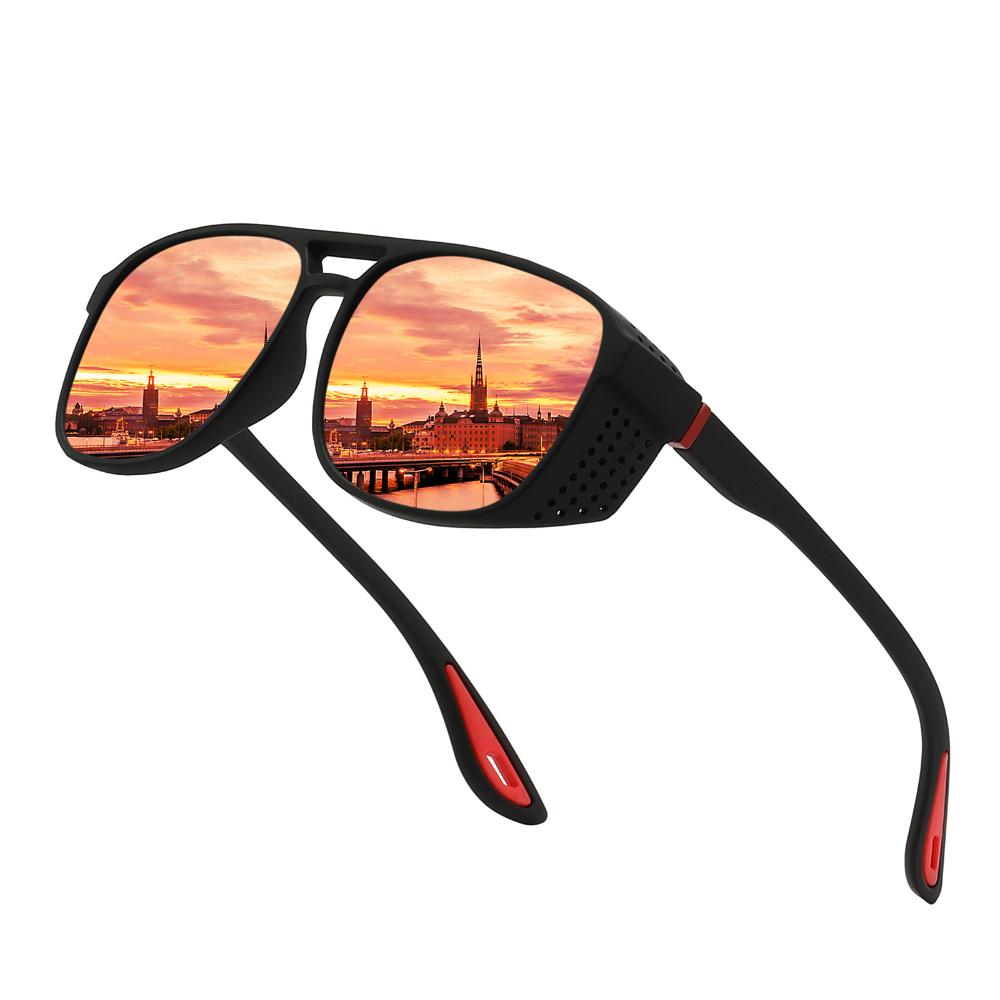 Men Uv400 Sunglasses Large Square Polarized Sport Sunglasses Outdoor Sport Glasses Stylish Square Lens Sunglasses For Shopping