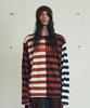 THEVINYLHOUSE Painting Stripe Ls Tee Red