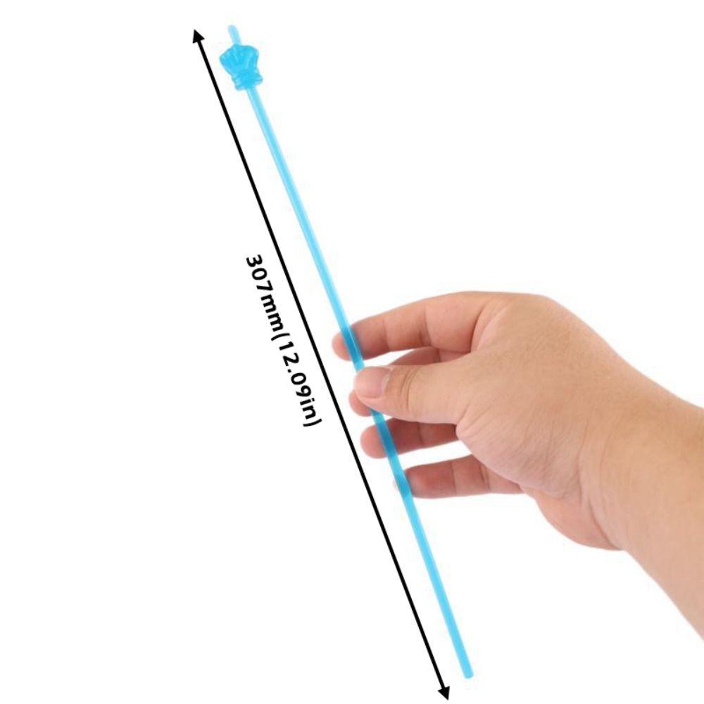 10pcs Simple Macaron/Transparent Teaching Stick Finger Design Handheld Teaching Pointer Whiteboard Pointer Students