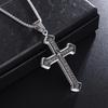 Classic Stainless Steel Cross Pendant Necklace Mens Women Jewelry Street Party Fashion Accessories Gift