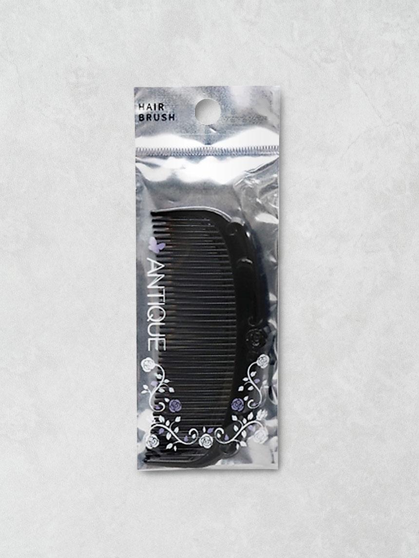 Vintage Crescent Half-Moon Hairbrush 1ea