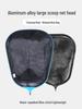 Deep Fish Landing Net Head: Anti-Snag Rubber Coated, Large Hole, Aluminum Alloy for Silver, Bighead, and Grass Carp Fishing