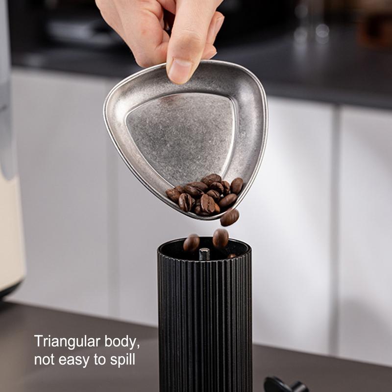 Coffee Bean Tray Loose Leaves Tea Vessel Single Dose Measuring Tray Coffee Bean Measuring Container Stainless Steel Dosing Tray