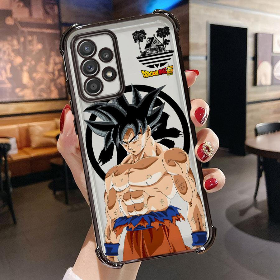 Cute cartoon anime Vegeta Blue Goku Phone Case for Samsung Galaxy A21s A52 A17 A26 A35 A36 A13 A24 A16 A15 A25 A33 Clear Cover