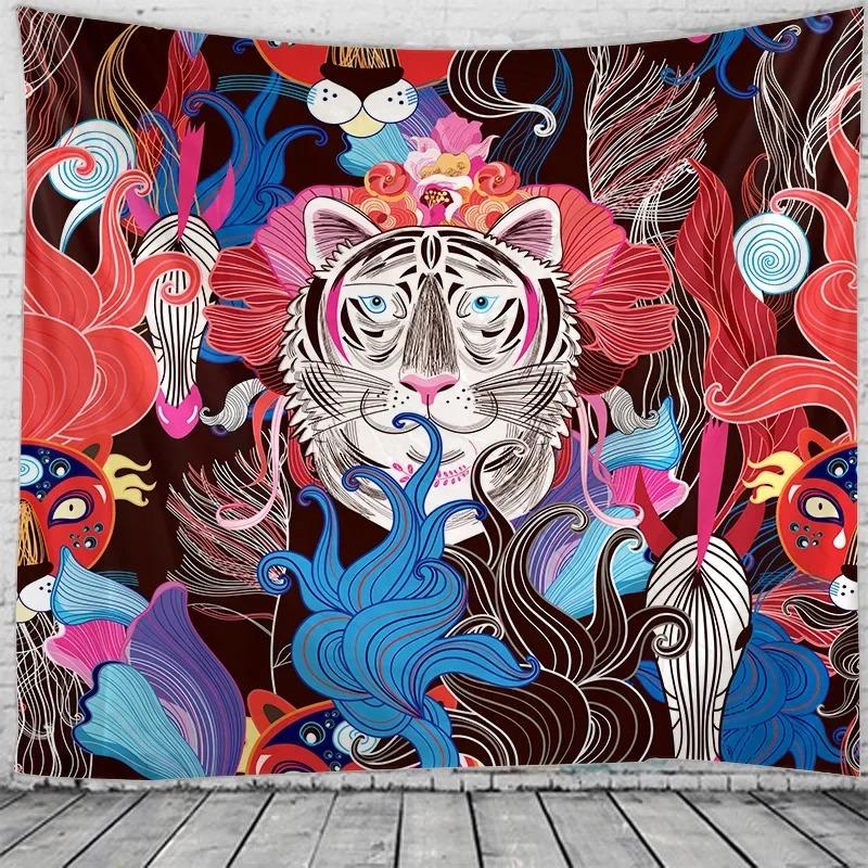 Геометрический народный стиль Декоративный гобелен Домашняя стена Гостиная Офис — фото 5