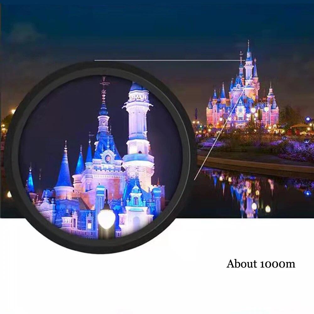 100x22 HD Powerful Binoculars 2000M Long Range Folding Mini Telescope BAK4 FMC Optics For Hunting Sports Outdoor Camping Travel