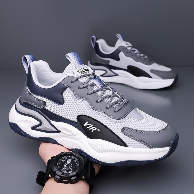 Men Multi Variant Sport Sneakers Mesh PU and Fleece Lined Shoes Sizes 38-46 for Walking Travel Training Commuting and Daily Wear