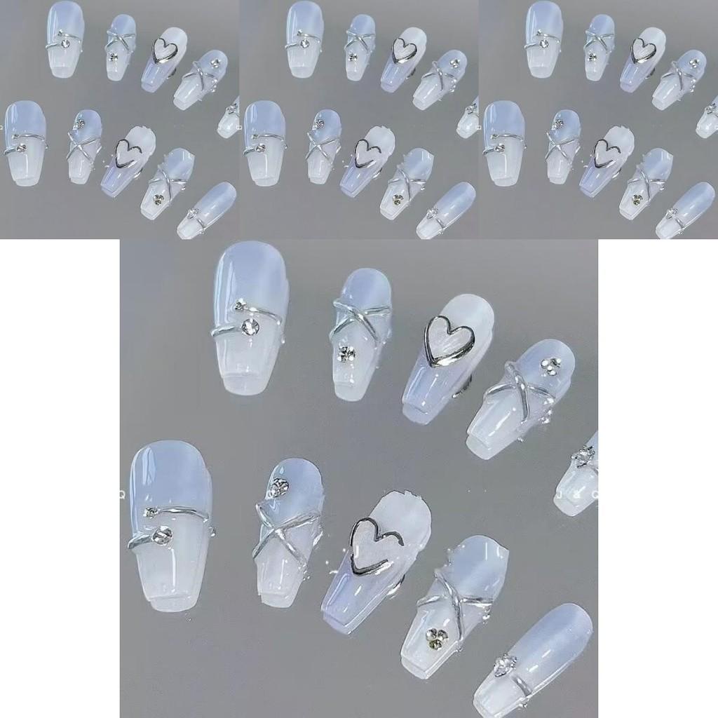Unique Gel Nail Wraps Long-lasting And Fashionable Coconut Milk Jelly Design