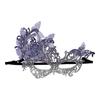 Butterfly Masquerade Mask Comfortable Lace Half Face Mask Rhinestone Masquerade Mask Charming For Prom Wedding Costume Party
