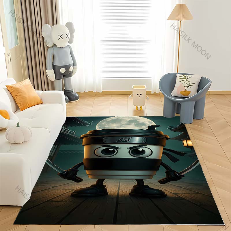 Exaggerated and Funny Creatures Italian Brainrot Theme Carpet Living Room Bedroom Bedside Bathroom Floor Mat Home Decor Rug Gift
