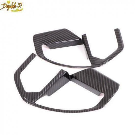 Carbon Fiber Pattern Steering Wheel Cover Trim Fits For Toyota Tundra -