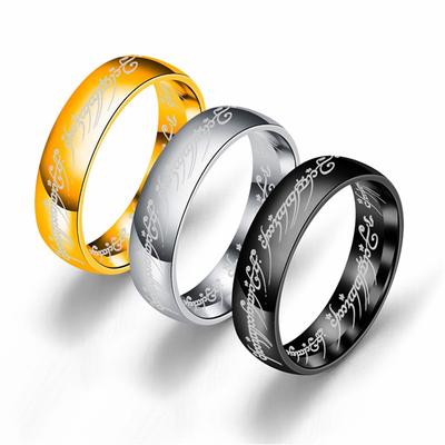 6mm Mode Edelstahl Titan Stahl Magischer Ring Ring König Ring Paar Ring Schmuck
