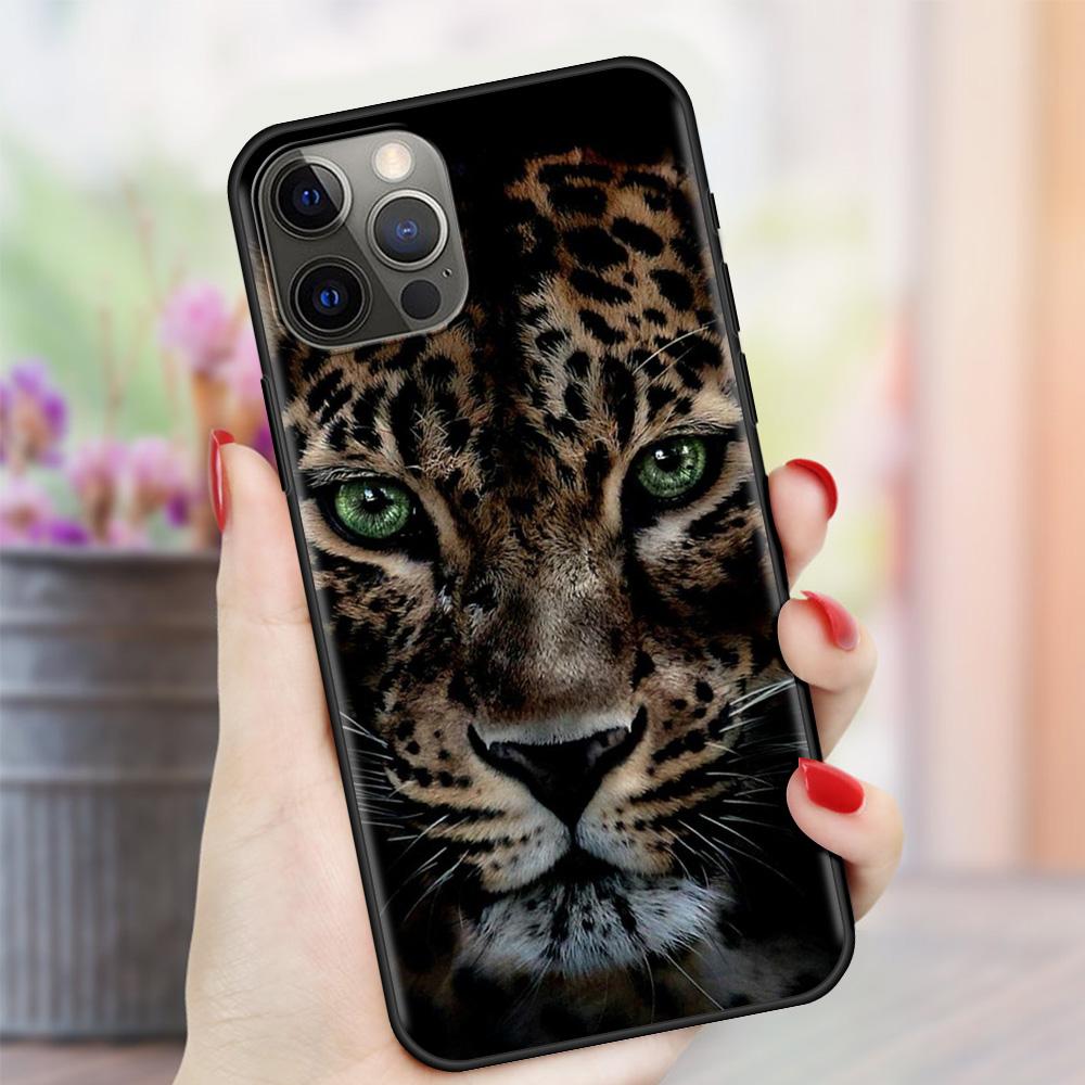 Lion Alpha Male Tiger For Apple iPhone 11 12 Pro Max SE 2020 7 8 Plus XR Soft Phone Case X XS 6 6S 5 5S Silicone Back Cover Capa