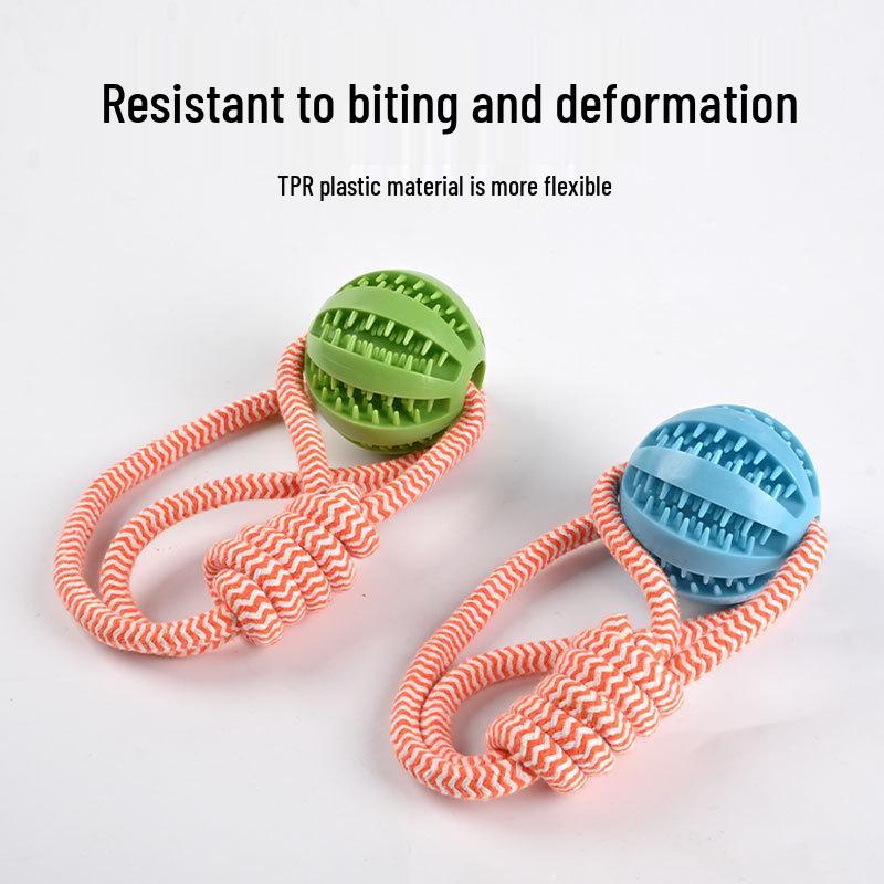 Durable Cotton Rope Ball: Teeth-Cleaning Toy for Large Dogs